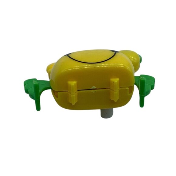 Vtg Crab Wind Up Toy Yellow Green Bright Side Walker Ocean - Picture 6 of 6